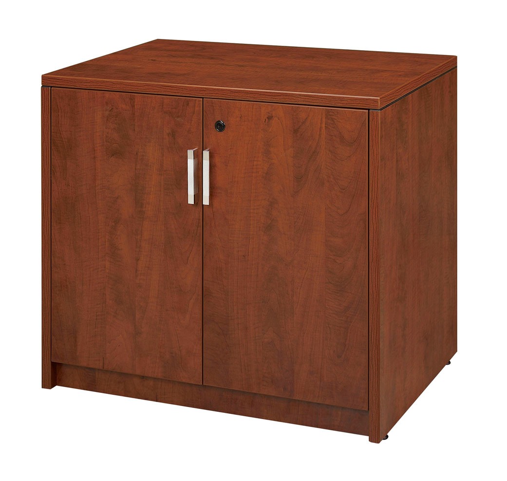 Burgundy 2 door cabinet - Image 3